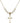 Cross Crystal Necklace | 3/4 inch | 6mm Beads   14kt Gold Filled