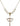 Cross Crystal Necklace | 1 1/8 inch | 6mm Beads   14kt Gold Filled