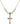 Crucifix Crystal Necklace | 1 inch | 6mm Beads   14kt Gold Filled