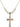 Crucifix Crystal Necklace | 1 1/4 inch | 6mm Beads   14kt Gold Filled
