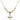 Cross Crystal Necklace | 3/4 inch | 6mm Beads   14kt Gold Filled