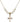 Cross Crystal Necklace | 3/4 inch | 6mm Beads   14kt Gold Filled