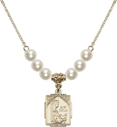 Collar de cristal Santa Cecilia | 1,5 cm | Cuentas de 6 mm | N31-0804CE