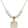 St. Jude Crystal Necklace | 5/8 inch | 6mm Beads   14kt Gold Filled