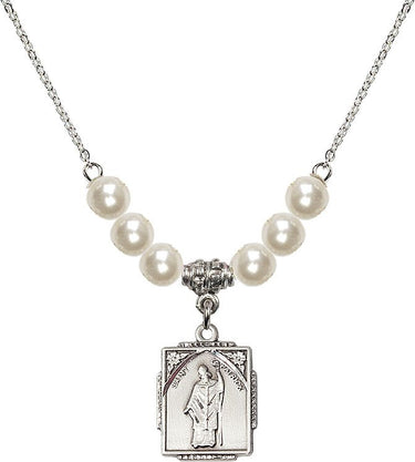 Collar de cristal de San Patricio | 1,9 cm | Cuentas de 6 mm | N31-0804PA