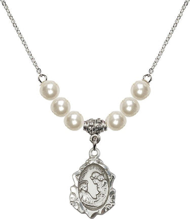 Collar de cristal de Santa Cecilia | 1,9 cm | Cuentas de 6 mm | N31-0822CE