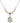 Saint Gerard Majella Crystal Necklace | 3/4 inch | 6mm Beads   Sterling Silver