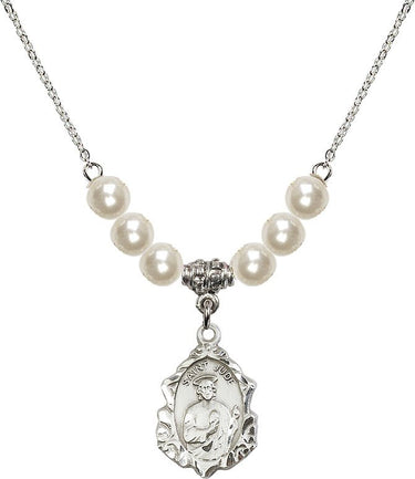 St. Jude Crystal Necklace | 3/4 inch | 6mm Beads | N31-0822J
