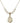 Miraculous Medal Crystal Necklace | 3/4 inch | 6mm Beads   14kt Gold Filled