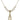 Infant of Prague Crystal Necklace | 1 inch | 6mm Beads   14kt Gold Filled
