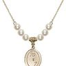 First Penance Crystal Necklace | 3/4 inch | 6mm Beads   14kt Gold Filled
