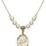 Graduation Crystal Necklace | 3/4 inch | 6mm Beads   14kt Gold Filled