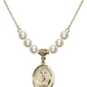 Confirmation Crystal Necklace | 3/4 inch | 6mm Beads   14kt Gold Filled