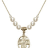 5-Way / Holy Spirit Crystal Necklace | 3/4 inch | 6mm Beads   14kt Gold Filled