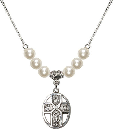 Collar de cristal 5 vías / Espíritu Santo | 3/4 pulgada | Cuentas de 6 mm | N31-0880