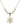 Cross Crystal Necklace | 7/8 inch | 6mm Beads   14kt Gold Filled