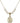 Miraculous Medal Crystal Necklace | 3/4 inch | 6mm Beads   14kt Gold Filled