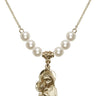 Madonna Crystal Necklace | 7/8 inch | 6mm Beads   14kt Gold Filled