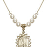 St. Jude Crystal Necklace | 1 inch | 6mm Beads   14kt Gold Filled