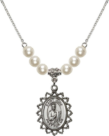 St. Jude Crystal Necklace | 1 inch | 6mm Beads | N31-1619J