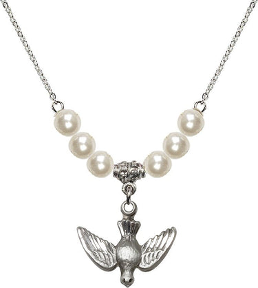 Collar de cristal Espíritu Santo | 3/4 pulgada | Cuentas de 6 mm | N31-1628