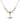 Cross Crystal Necklace | 3/4 inch | 6mm Beads   14kt Gold Filled