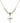 Cross Crystal Necklace | 3/4 inch | 6mm Beads   14kt Gold Filled