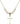 Cross Crystal Necklace | 7/8 inch | 6mm Beads   14kt Gold Filled