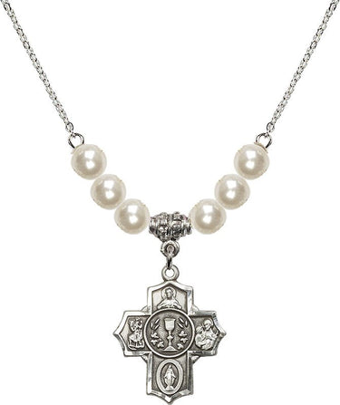 Communion/5-Way Crystal Necklace | 7/8 inch | 6mm Beads | N31-2004