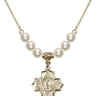 5-Way Crystal Necklace | 7/8 inch | 6mm Beads   14kt Gold Filled