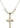 Crucifix Crystal Necklace | 1 3/8 inch | 6mm Beads   14kt Gold Filled