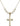 Cross Crystal Necklace | 1 1/8 inch | 6mm Beads   14kt Gold Filled