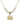 Heart Crystal Necklace | 3/4 inch | 6mm Beads   14kt Gold Filled