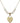 Heart Crystal Necklace | 3/4 inch | 6mm Beads   14kt Gold Filled
