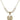Communion Heart Crystal Necklace | 3/4 inch | 6mm Beads   14kt Gold Filled