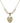 Communion Heart Crystal Necklace | 3/4 inch | 6mm Beads   14kt Gold Filled