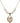 Confirmation Heart Crystal Necklace | 3/4 inch | 6mm Beads   14kt Gold Filled