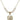 Graduation Heart Crystal Necklace | 3/4 inch | 6mm Beads   14kt Gold Filled