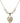 Graduation Heart Crystal Necklace | 3/4 inch | 6mm Beads   14kt Gold Filled