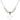 Cross Crystal Necklace | 3/4 inch | 6mm Beads   Sterling Silver