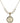 Miraculous Medal Crystal Necklace | 3/4 inch | 6mm Beads   14kt Gold Filled