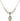 Miraculous Medal Crystal Necklace | 5/8 inch | 6mm Beads   14kt Gold Filled