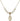 Miraculous Medal Crystal Necklace | 5/8 inch | 6mm Beads   14kt Gold Filled