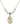 Saint Christopher Crystal Necklace | 7/8 inch | 6mm Beads   14kt Gold Filled
