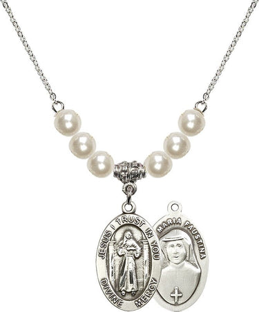 Collar de Cristal de la Divina Misericordia | 7/8 pulgada | Cuentas de 6mm | N31-4123DM