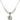 Miraculous Medal Crystal Necklace | 5/8 inch | 6mm Beads   Sterling Silver