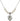 Scapular Crystal Necklace | 5/8 inch | 6mm Beads   Sterling Silver