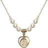 St. Jude Crystal Necklace | 5/8 inch | 6mm Beads   14kt Gold Filled