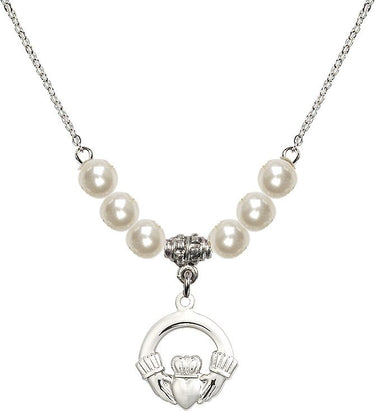 Collar de Cristal Claddagh | 5/8 pulgada | Cuentas de 6 mm | N31-4138