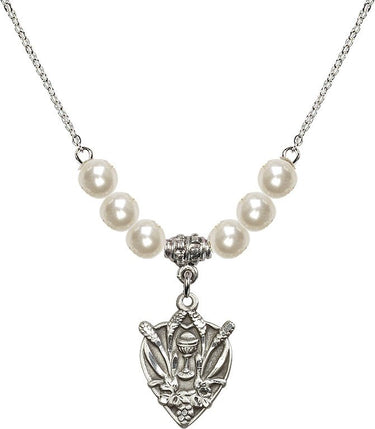 Communion Crystal Necklace | 3/4 inch | 6mm Beads | N31-4200